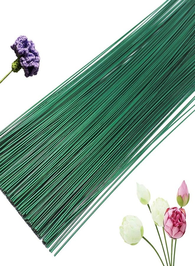 Just Flowers سلك سيقان الزهور الأخضر من جست فلاورز، سلك حرفي لصنع الزهور (50 قطعة، أخضر) - Image 1
